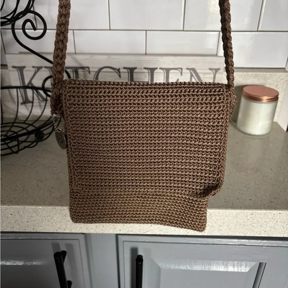 Brown Woven shoulder Bag by Sak, NWOT - Picture 3 of 7